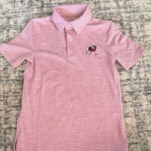Southern Tide kids size S6/7 Polo Shirt with Embroidered UGA Logo